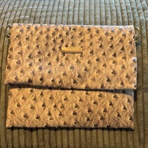 Chic Tan Textured Clutch